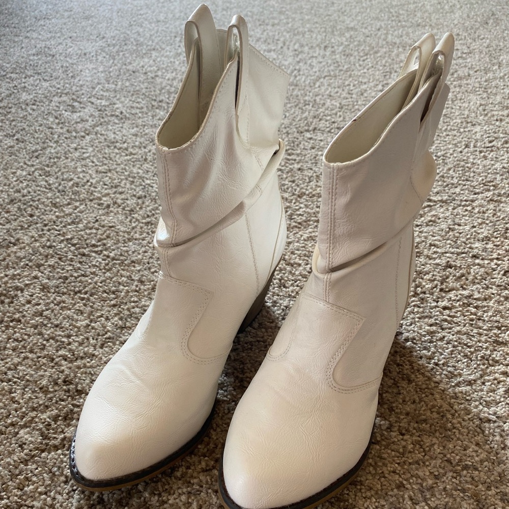 White cowboy boots